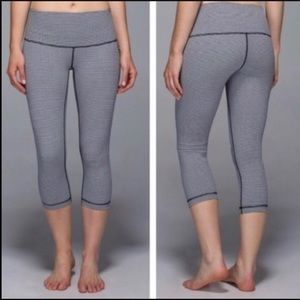 Lululemon Gingham Wunder Under Crop II